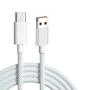 Venta caliente 2M Nylon Trenza <span class=keywords><strong>USB</strong></span> a Tipo <span class=keywords><strong>C</strong></span> Cable de carga rápida Adaptador de cargador de teléfono móvil Cable <span class=keywords><strong>USB</strong></span> para uso en computadora - Product Image 5