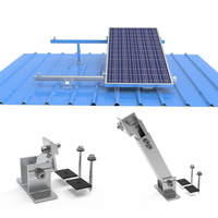 UISOLAR Supports de panneaux solaires inclinables en aluminium anodisé, structures de support de panneaux solaires, pieds avant et arrière