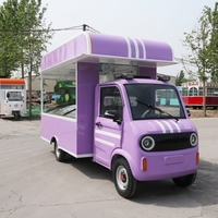 Chariot de vente de nourriture mobile multifonctionnel, tricycle électrique dédié aux opérations de marché nocturne