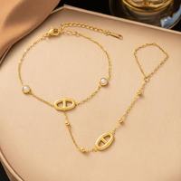 Bracelet de main tendance en acier inoxydable pour femme avec zircon coloré, cœur, fleur et perle, bijou de doigt