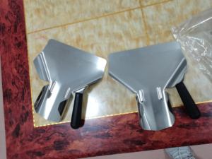 <span class=keywords><strong>Pelle</strong></span> à frites en acier inoxydable 201 304 avec poignée droite ou double poignée <span class=keywords><strong>pour</strong></span> la cuisine de Restaurant - Product Image 2