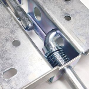 Industrieller Schmetterlingsriegel Schwerlast-Garagentorverriegelung für Sektionaltore und Lagertore - Product Image 6