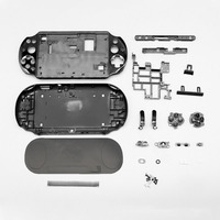 1 ensemble de coques en plastique pour psvita, ps vita psv 2000, coque avant et arrière avec bouton
