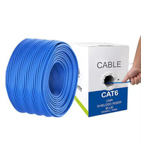 Cable de Red CAT6E FTP de Alta Calidad, Cobre Puro, para Uso en Computadoras, con OEM/ODM