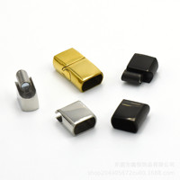 Fermoirs magnétiques en acier inoxydable avec trous de 8x4/10x5/12x6 mm, connecteurs, boucles pour la fabrication de bijoux et bracelets DIY