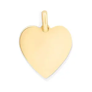 Gemnel fashion 925 sterling silver 18k gold heart custom engraving logo pendant necklace women