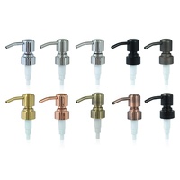 Pompe à savon liquide en métal de 28 mm, 400 unités, en acier inoxydable, laiton et bronze, fabriquée en Chine