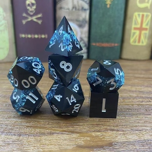 Juego de Dados Poliédricos de Resina, 35 Piezas, Tallados para DND RPG, D4-D20, Duraderos, Ecológicos, Retro, para Juegos de Mesa - Product Image 4