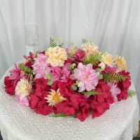 Arrangement floral artificiel pour centre de table de mariage, décoration de table de réception de mariage, vente en gros