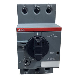 Disjoncteur manuel de série MS116 (10140949 / 1SAM250000R1006) MS116-1.6, 1,6 A, 3 pôles, 6 kA, 50/60 Hz - Product Image 6