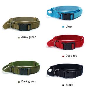 <span class=keywords><strong>Camouflage</strong></span> épais 1.5 pouces de large collier de chien en Nylon robuste collier tactique à boucle en métal à dégagement rapide pour chiens avec poignée - Product Image 3