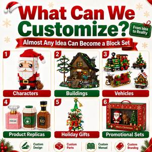 Set di Costruzioni Natalizie Personalizzate OEM/ODM, Fabbrica di Produzione e Confezionamento di Mattoncini Giocattolo, Servizio di Personalizzazione OEM/ODM - Product Image 2