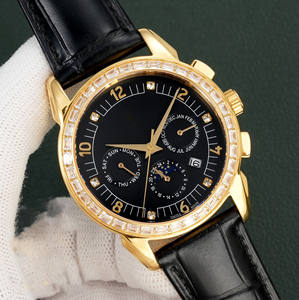 Reloj Mecánico de Lujo con Movimiento Lunar, Resistente al Agua, con Cristal en la Esfera - Product Image 1