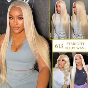 Cheveux humains brésiliens de haute qualité 613 lisses 13x4 pour extensions de cheveux, fermeture 4x4 HD 100% vierge Remy 150% de densité - Product Image 6