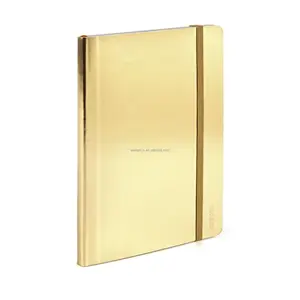Novos produtos A5 Kraft Paper Hot Color Gold Paperback Lace Hardback Notebook