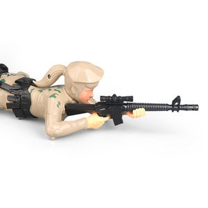 Giocattolo Elettrico per Bambini Soldato Camuffato Cartoon Competitivo con Movimento, Musica e Luci Novità per Bancarelle Notturne - Product Image 3