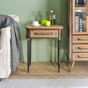 Mesa de Centro de Madera Estilo Industrial Vintage para Decoración del Hogar, Duradera, Fácil de Montar y con Marco de Madera - Product Image 4