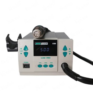 Estación de Soldadura y Retrabajo con <span class=keywords><strong>Pistola</strong></span> de <span class=keywords><strong>Aire</strong></span> <span class=keywords><strong>Caliente</strong></span> AIFEN 861DW para Placas PCB de Teléfonos, Calentamiento Rápido con Pantalla Digital Inteligente - Product Image 2