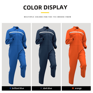 Chất Lượng Cao Tùy Chỉnh Crew Làm Việc yếm Bền Công Nhân Khai Thác Mỏ Đồng Phục An Toàn Làm Việc Quần Áo Mặc Với Phản Quang - Product Image 2