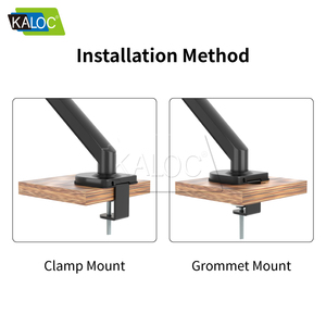 Vente directe d'usine Kaloc, support d'<span class=keywords><strong>écran</strong></span> <span class=keywords><strong>vertical</strong></span> pour ordinateur DS200/2 à double articulation, en alliage d'aluminium et en acier - Product Image 5