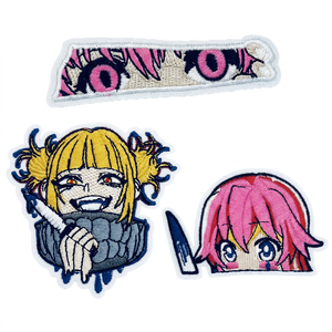 Custom Anime Embroidered Textile Weaving Patch Unisex Character Fabric <b>Iron</b> on Badge for Bags & Clothing - Product Image 5