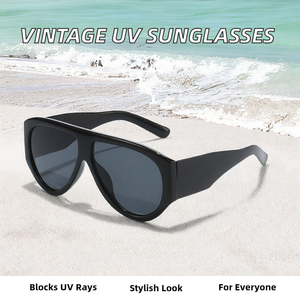 Gafas de Sol Deportivas Cóncavas Vintage 2026, Lentes de PC Grandes con Protección UV400, Ligeras, Doradas, Modernas, para Hombre y Mujer, Nuevas - Product Image 3