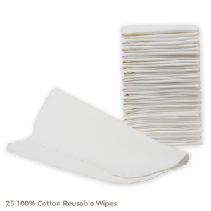 Lingettes pour bébé en tissu <span class=keywords><strong>lavable</strong></span> personnalisées à bas prix lingettes réutilisables 100% coton de haute qualité - Product Image 3