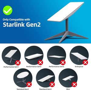 Adaptateur Ethernet Starlink Gen 2 Rectangulaire pour <span class=keywords><strong>Internet</strong></span> Satellite, Réseau Externe 1000 Mbps, Connexion Rapide et Stable - Product Image 3