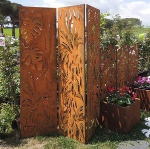 Paneles Decorativos de Acero Corten para Separar Ambientes, Cortados con Láser, Económicos, para Jardín - Product Image 2