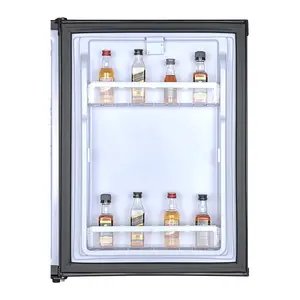 40l Professional Absorption Refrigerator Manufacturers Black Door Or Glass Door Hotel Minibar