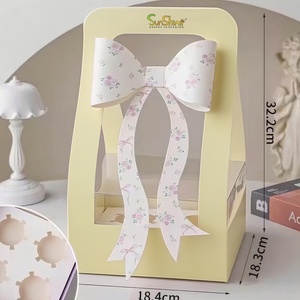 Sunshine Custom Arabic <b>Gift</b> <b>Box</b> for Ramadan Kareem Sweets LuxuryDessert Packaging Flower <b>Box</b> - Product Image 4