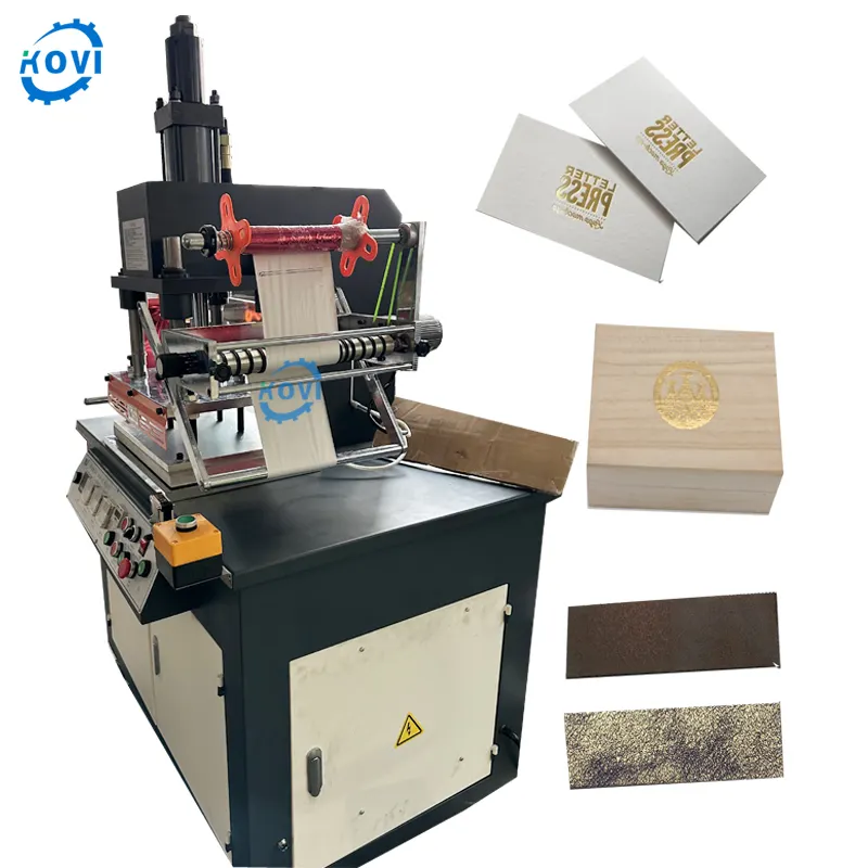digital automatic wedding invitation card hot foil stamping machine plastic paper leather embossing stamp printer