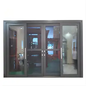 铝制滑动彩色玻璃室内门窗