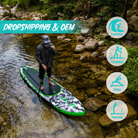 FUNWATER Dropshipping OEM 11 'sup Paddle Board Vente en gros Stand up Paddleboard Sub Surf Surfboard Pedal Board Accessoires de surf