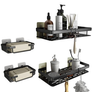 Kitchen Bathroom Wall Mounted Hanging Mouted Draining Storage Basket Rack Spice Home Organizer <strong>Shower</strong> <strong>Caddy</strong> - Product Image 1