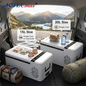 Réfrigérateur-congélateur portable 20L 15L, refroidissement et chauffage, réfrigérateur de voiture 12V 24V double tension, mini-réfrigérateur pour la maison, le camping-car, le camping et les voyages - Product Image 3