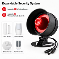 Système d'alarme extérieur intelligent Tuya Wifi compatible Alexa & Google Assistant, étanche, sans fil 433 MHz, avec sirène puissante et sons forts