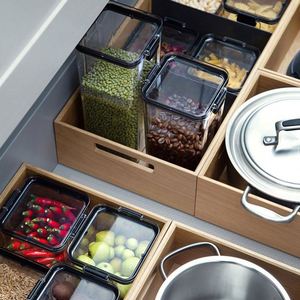 Airtight <b>Stackable</b> Plastic Organizer Storage Container Set BPA Free Premium Food Container Food Storage <b>Boxes</b> Bins Lid - Product Image 5
