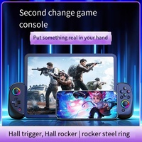 Mando de Juego D8 con Mango Extensible, Efecto de Luz RGB, Gatillo Hall, Vibración 3D, 6 Ejes, para PS, Teléfono Móvil, Switch, Tablet