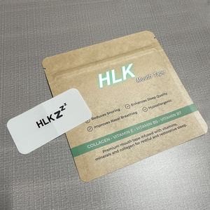 Bande adhésive buccale HLK personnalisée à 6 ingrédients infusés avec du collagène, en nylon doux et sac en papier kraft pour patchs nasaux et corporels - Product Image 1