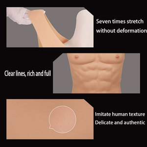 En gros, Costume musculaire masculin respirant pour l'été et <span class=keywords><strong>la</strong></span> <span class=keywords><strong>plage</strong></span>, avec poitrine en silicone platine professionnelle pour adulte, design réaliste et ultra doux - Product Image 4