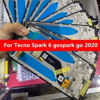 Écran LCD pour téléphone portable Tecno, pour Tecno Spark 4 AIR KC6 KE5 KE7 KE5K CE7J, écran pour Tecno Spark 6 Spark 6 Go, écran tactile LCD
