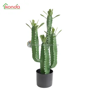 Latest Design Home Decoration Column Crafts Artificial Cactus Plant Plastic Plants Bonsai