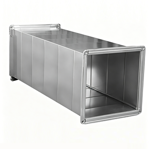 Conducto de Ventilación de Acero Galvanizado <span class=keywords><strong>para</strong></span> Campana Extractora de Cocina Comercial, Conducto de Aire con Brida <span class=keywords><strong>para</strong></span> Sistema de Extracción de Humo - Product Image 2