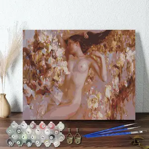 Nude Woman Figure For Adults Canvas Paint Painting By Numbers Handmade Wall Decor DIY Paint By Numbers