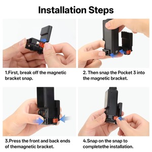 Support magnétique VRIG pour caméra d'<span class=keywords><strong>action</strong></span> Osmo Pocket 3 - Ventouse réglable en aluminium durable et fixation de bureau - Product Image 4