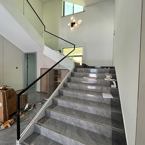 Lan Can Ban Công Kính Cường Lực Không Gọng Thiết Kế Tuyệt Vời Với Hệ Thống Lan Can Kính Kênh Chữ U Bằng Nhôm Và Đèn Led - Product Image 3