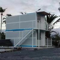Bâtiment modulaire préfabriqué en acier pliable de type X, bureau, atelier avec panneaux sandwich