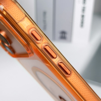 Funda Magnética 2 en 1 para iPhone 18 Pro Max 17 16 15, con Soporte Metálico Plegable, Protección Antigolpes, Color Caramelo, Personalizable