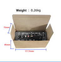 Système audio compact pour véhicule avec cadre en fer noir, son équilibré et clair, carte mère D30, Bluetooth, USB, TF, double microphone et télécommande